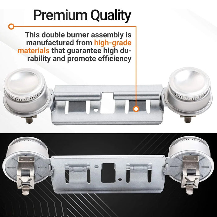 2 Pack Wb16K10026 Wb29K17 Double Burner Assembly Compatible With Ge Kenmore Hotpoint Ranges 868697 Ap2633210 Wb16K10003