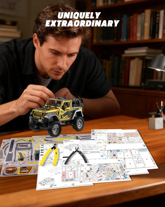 3D Metal Off Road Vehicle Puzzle Kit For Adult Diy Crafts