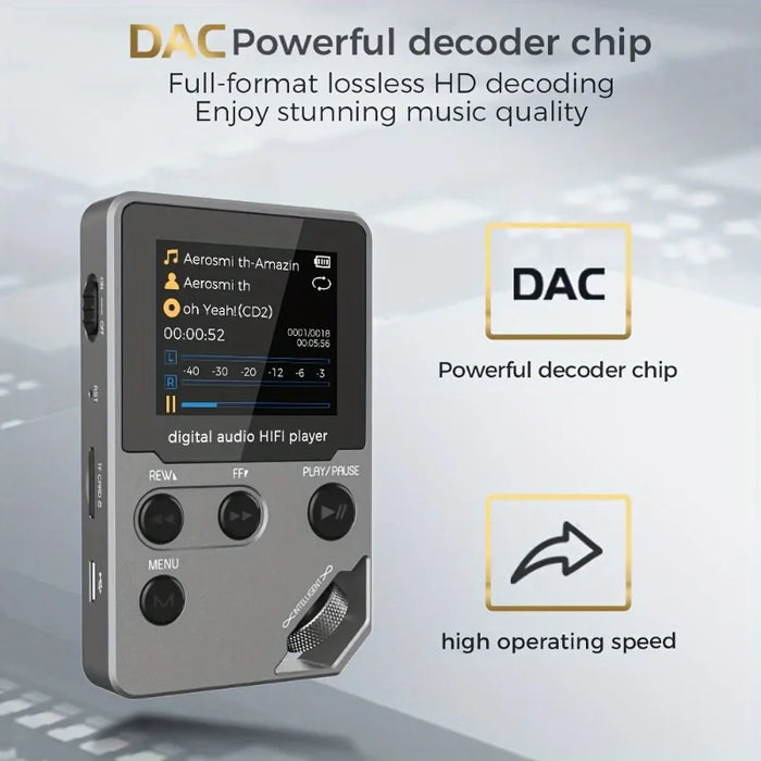 8Gb Bluetooth Mp3 Player Zinc Alloy Body Wireless Connection Fm Radio Voice Recorder