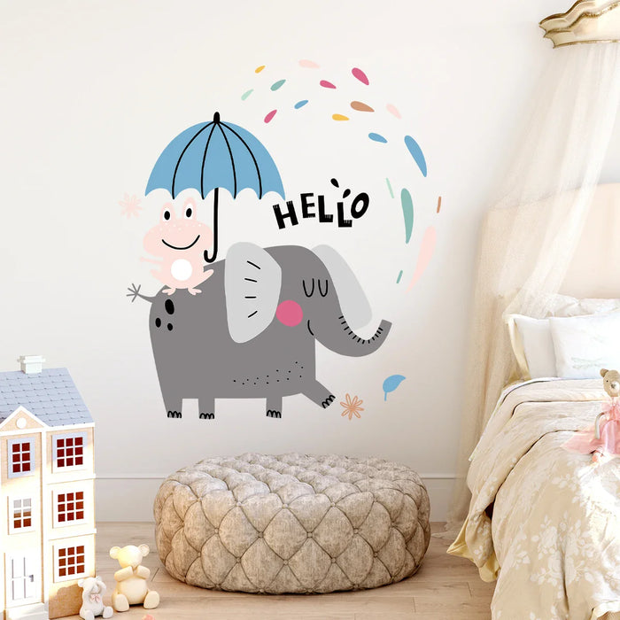 Adorable Animal Wall Stickers For Kids Room Decor