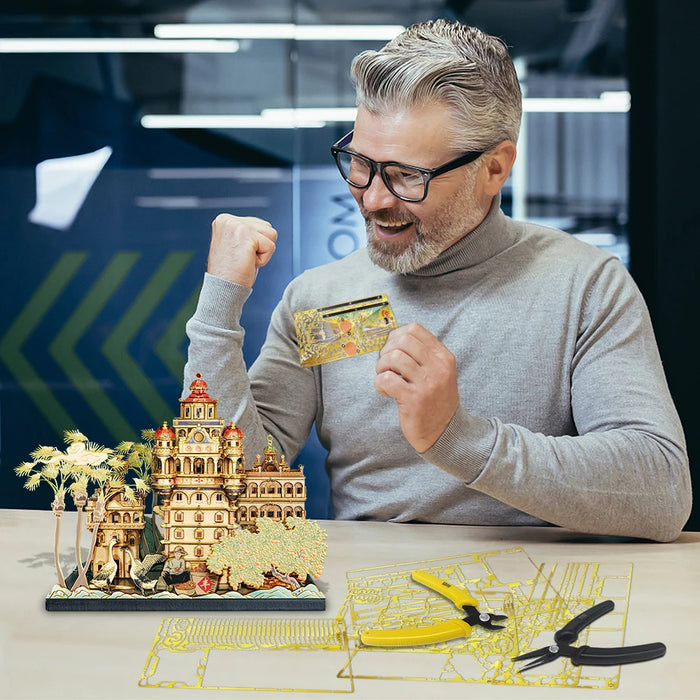 Build Your Own 3D Castle Puzzle Set Brain Teaser