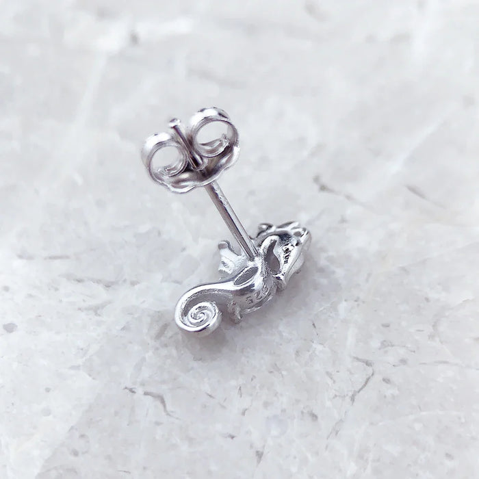 925 Sterling Silver Seahorse Ear Studs Romantic Gift