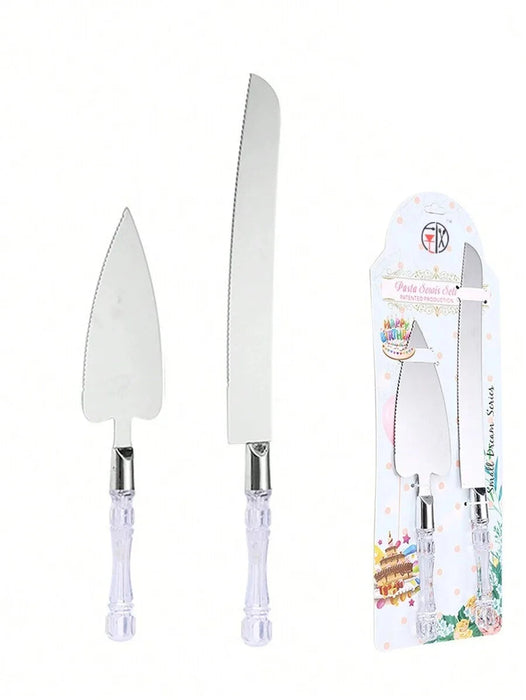 2 Piece Stainless Steel Cake & Dessert Knife Set