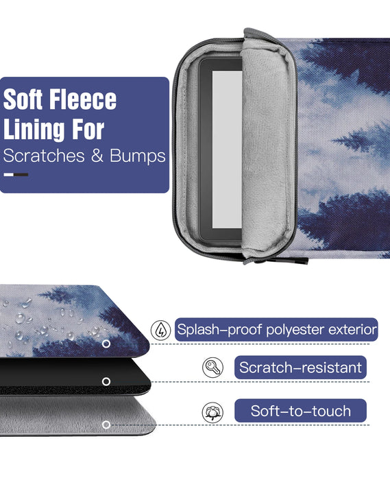 For Kindle Paperwhite / Colorsoft Signature Edition Kindle E-Reader / Oasis Protective 6-7 Inch Sleeve Case Pouch