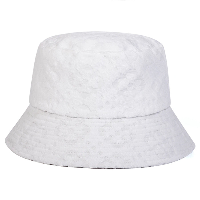 Custom Floral Print Bucket Hat For Outdoor Sun Protection
