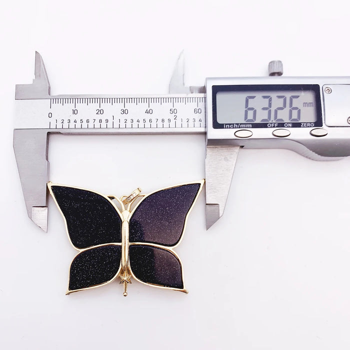 925 Sterling Silver Boho Butterfly Star & Moon Pendant Summer Jewelry Gift For Women