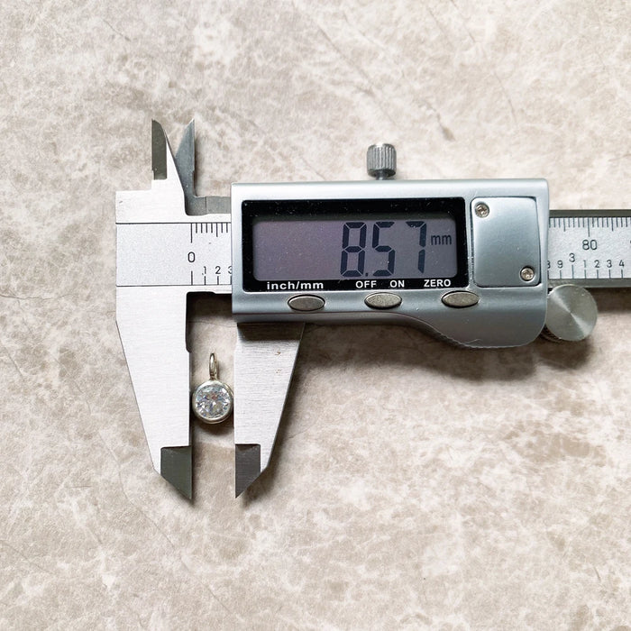 925 Sterling Silver Round Crystal Pendant Fashion Jewelry For Women