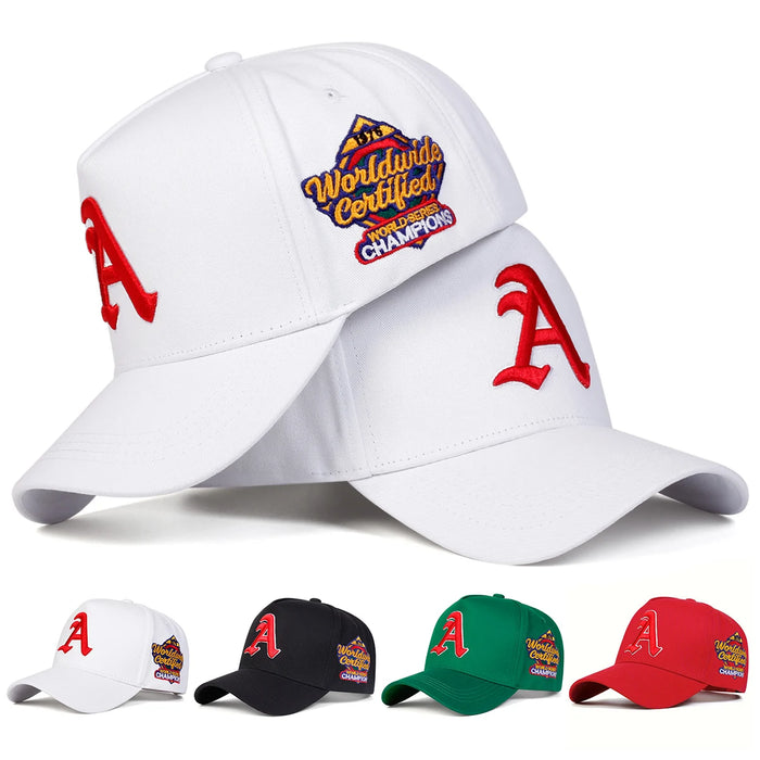 Embroidered Gothic A Baseball Cap Unisex Outdoor Sun Hat