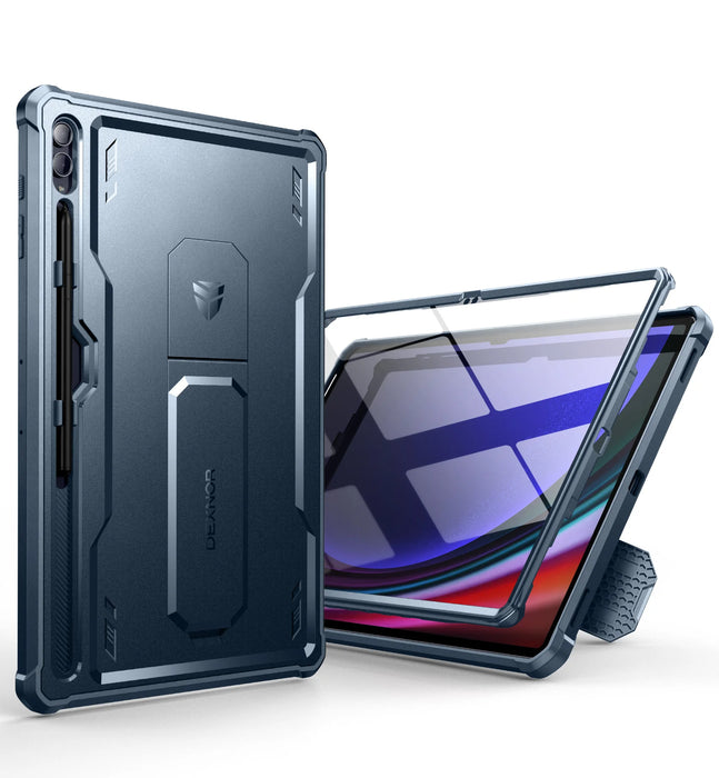 For Samsung Galaxy Tab S9 / S8 / S10 Ultra Heavy Shockproof Full Body Protective Case With Pen Holder Built In Screen Protector