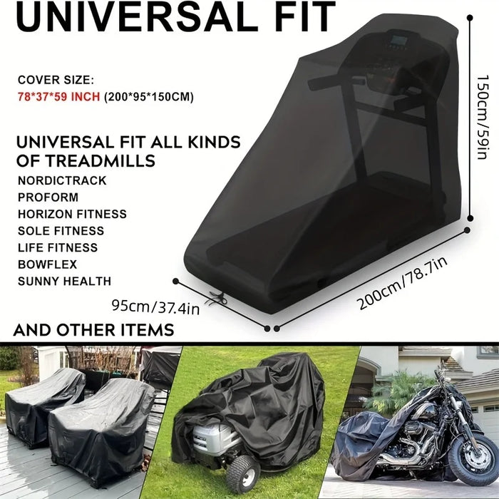Waterproof 600D Treadmill Cover Heavy Duty Dust Proof Indoor / Outdoor