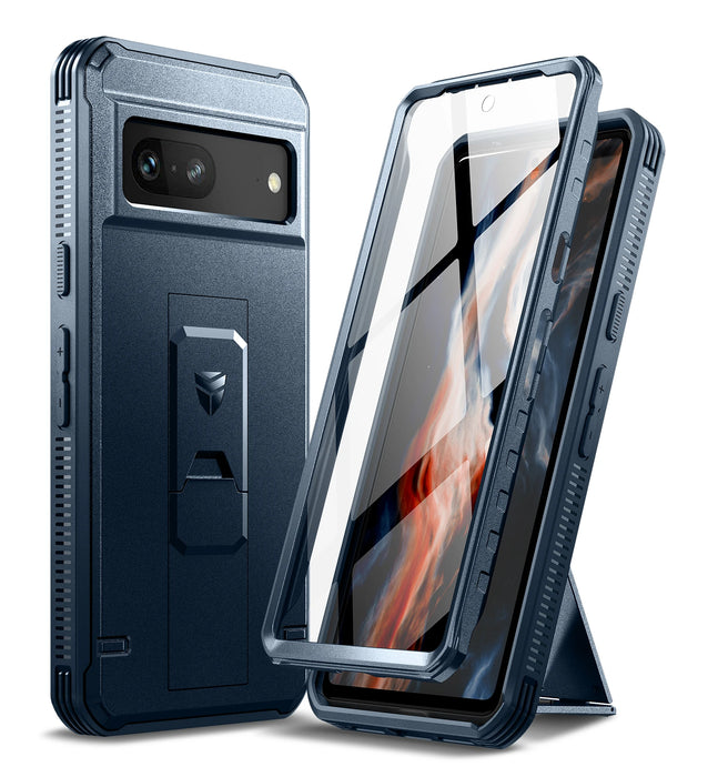 For Google Pixel 7 2022 Full Body Bumper Military Grade Armor Shockproof Shell Case Holder With Built In Screen Protector