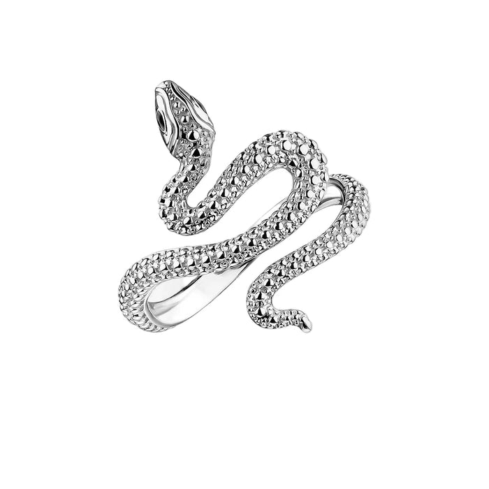 925 Sterling Silver Snake Ring Tempting Romance For Women