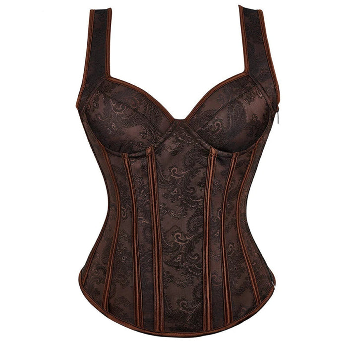 Adjustable Plus Size Steampunk Gothic Corset With G String S To 6Xl