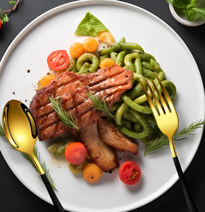 4 / 6 / 16 / 24 Piece Stainless Steel Cutlery Set For Home Restaurant Hotel Party