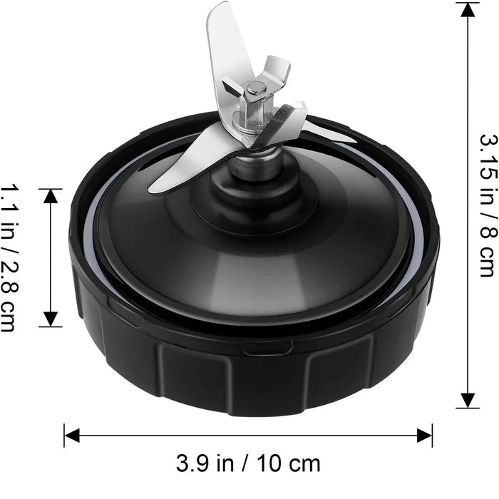 Replacement 7 Fins Male Blade & 32Oz Blender Cup Compatible For Nutri Ninja Blender [4 Inch Male 7 Fins Blade]