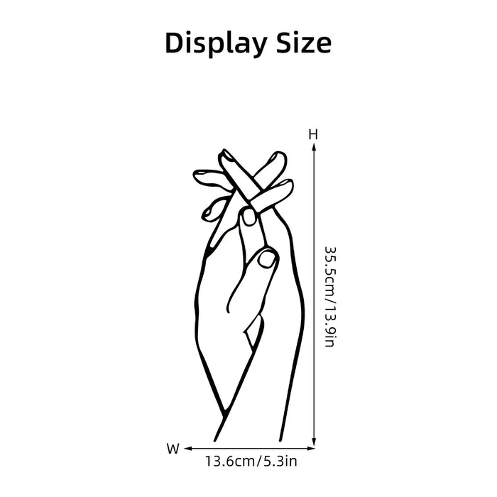 1Pc Hand Clench Wall Stickers For Couple Bedroom Decor