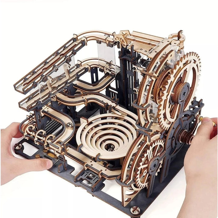 Marble Run Set 5 Kinds 3d Wooden Puzzle Diy Model Building