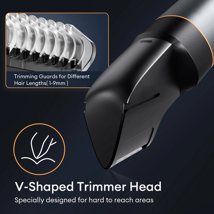 3-In-1 Men Hair Trimmer Kit Waterproof Shaver & Clipper