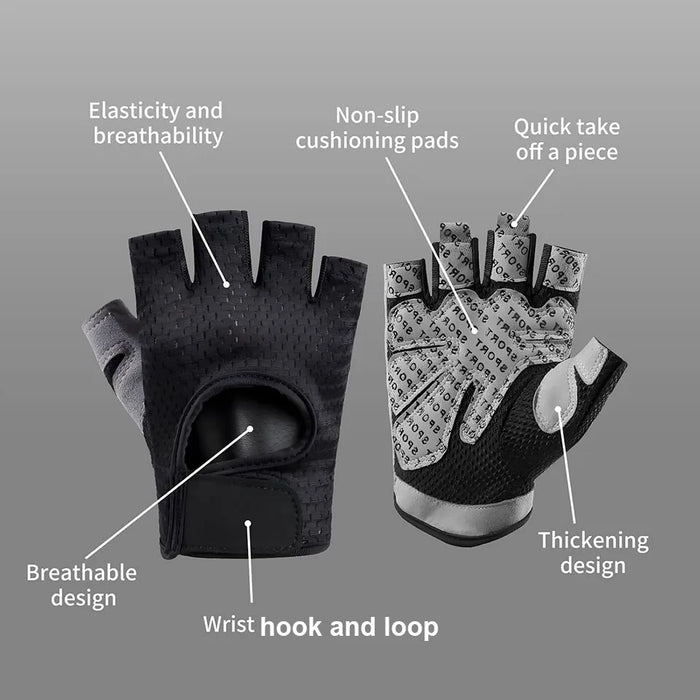 Full Palm Protection Weight Lifting Gloves Breathable & Lightweight For Gym And Cycling Men & Women