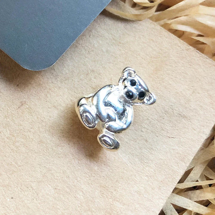 925 Sterling Silver Teddy Bear Beads Cute Summer Charm For European Jewelry Fits All Bracelets Perfect Gift For Women And Men