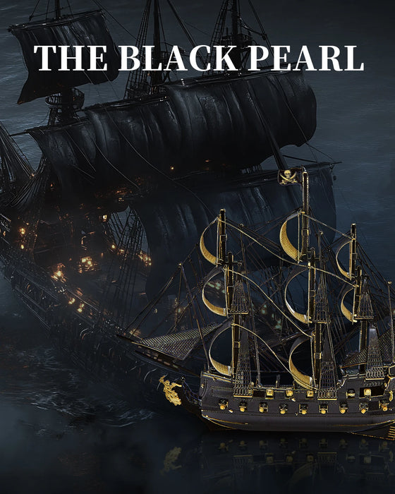 3D Metal Puzzle Set For Home Decor Black Pearl Magnet