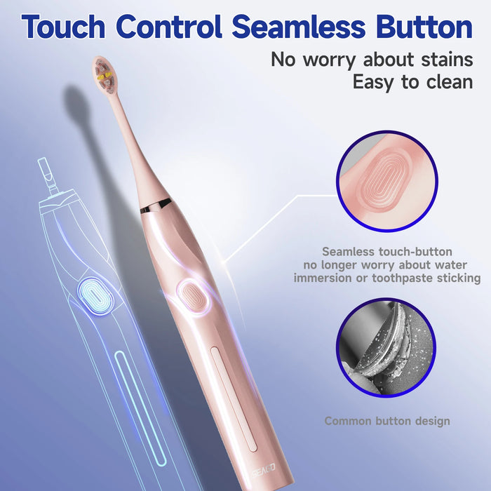 Touch Control Sonic Toothbrush Pressure Sensor With Travel Box