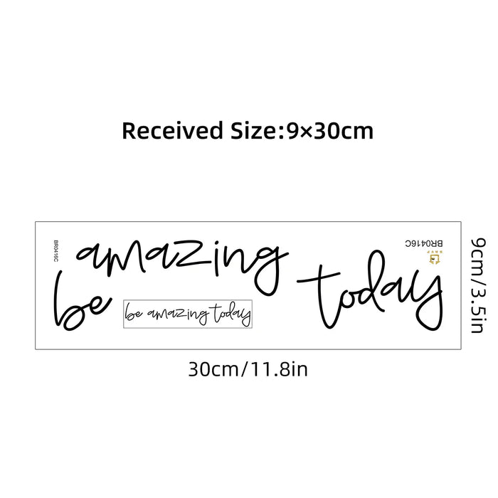 English Be Amazing Wall Mirror Sticker For Kids Room Decor