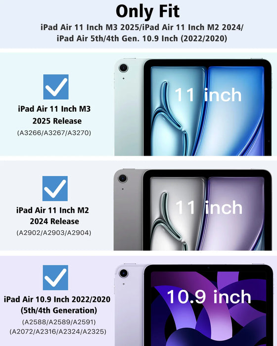 For Ipad Air 11 Inch M3 / M2-2025 / 2024 Ipad Air 5Th / 4Th Generation 2022 / 2020 10.9 Inch Slim Tpu Clear Transparent Case