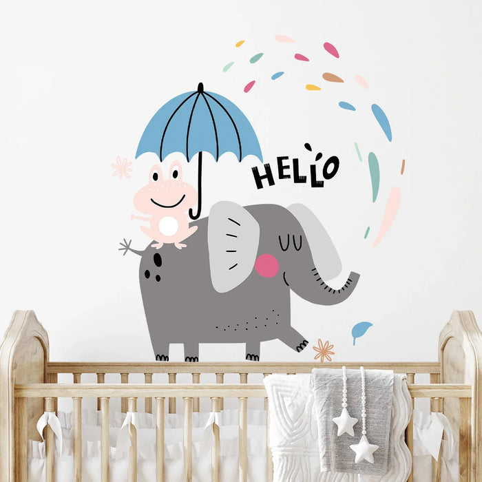 Adorable Animal Wall Stickers For Kids Room Decor