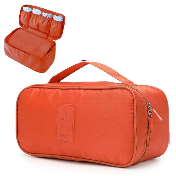 Compact Travel Bag for Undergarments and Toiletries