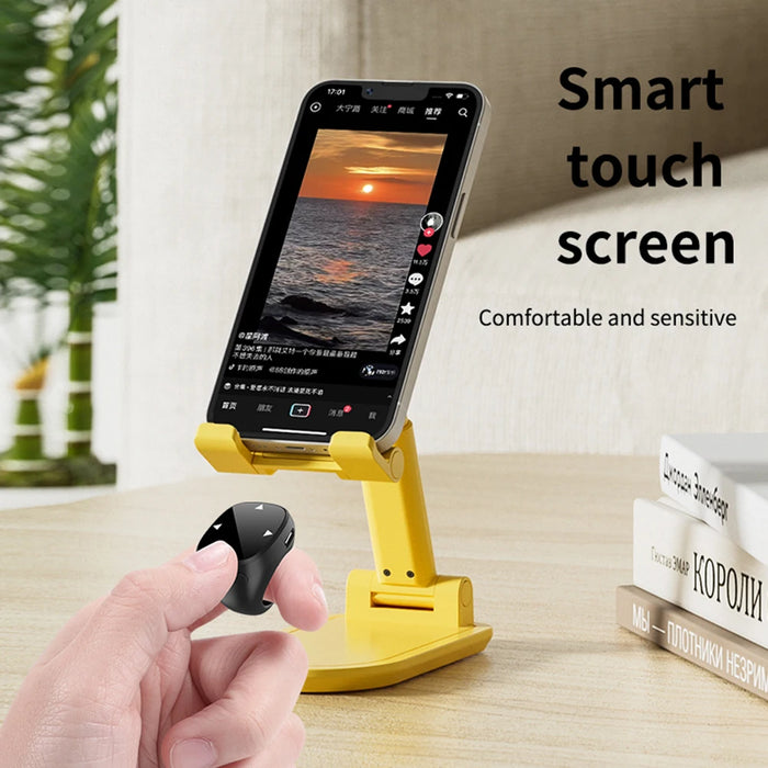 Smart Fingertip Ring Remote Control Touch Screen Wireless Bluetooth Mobile Remote Control Auto Page Turner Browsing For Tiktok