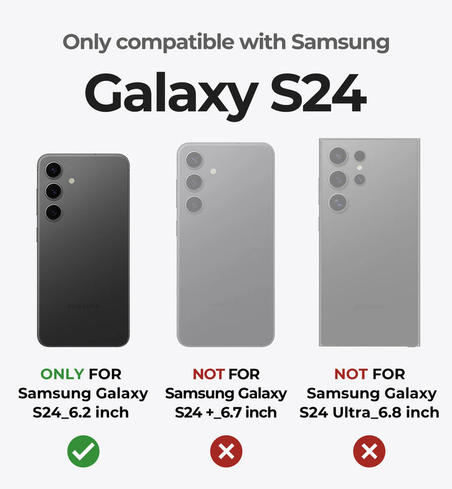 For Samsung Galaxy S24 6.2 Inch Full Body Rugged Case Built-In Screen Protector Kickstand With Built-In Slide Camera Case