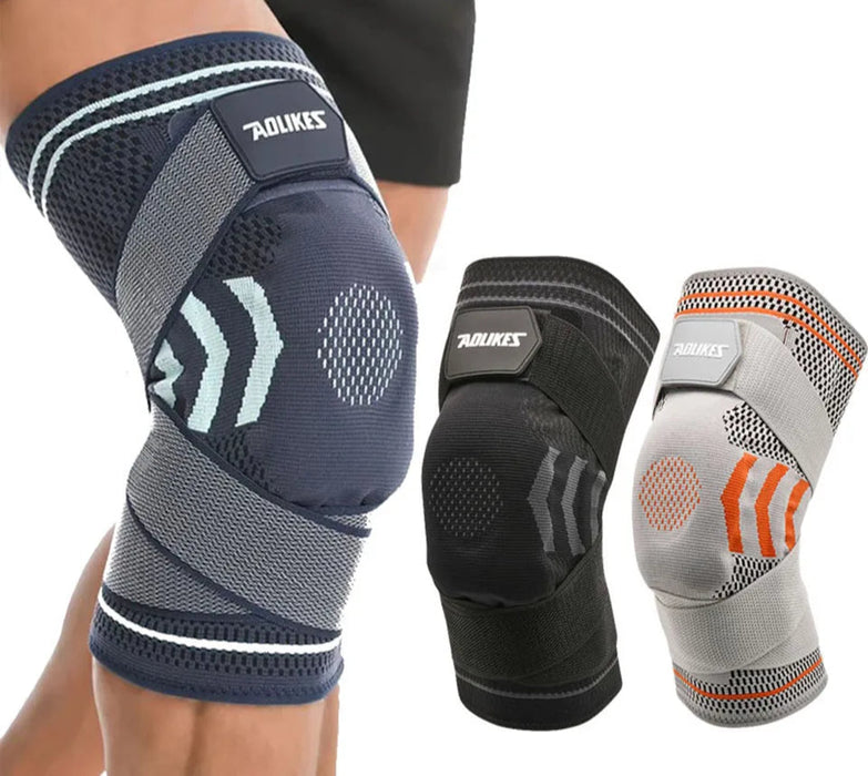 Silicone Gel Knee Brace Patella Support For Arthritis & Acl Recovery
