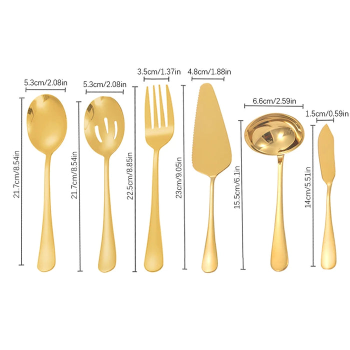 2 / 6 Pieces Stainless Steel Utensil Set