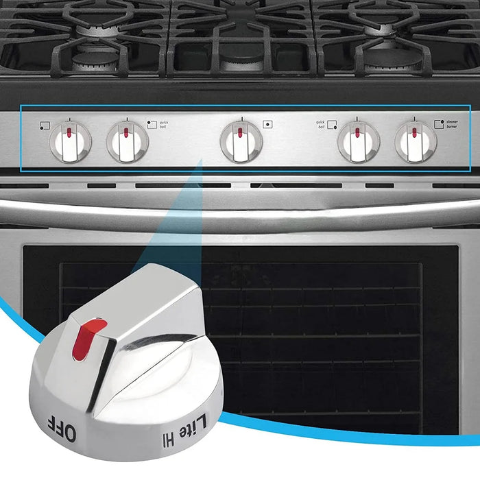 3 Pieces Dg64-00473A Burner Dial Knob Range Oven Replacement For Samsung Top Burner Range Oven Gas Stove Knob