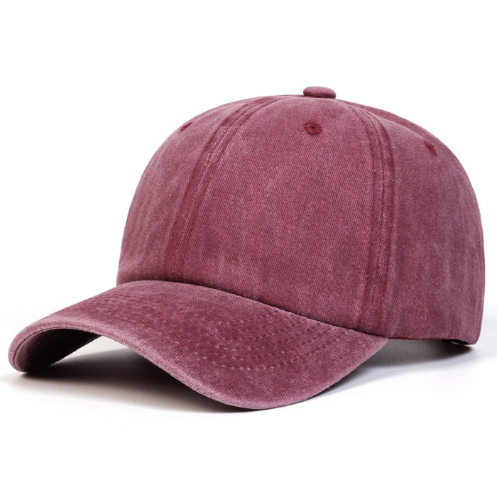 Adjustable Light Wash Baseball Cap For Outdoor Sun Protection