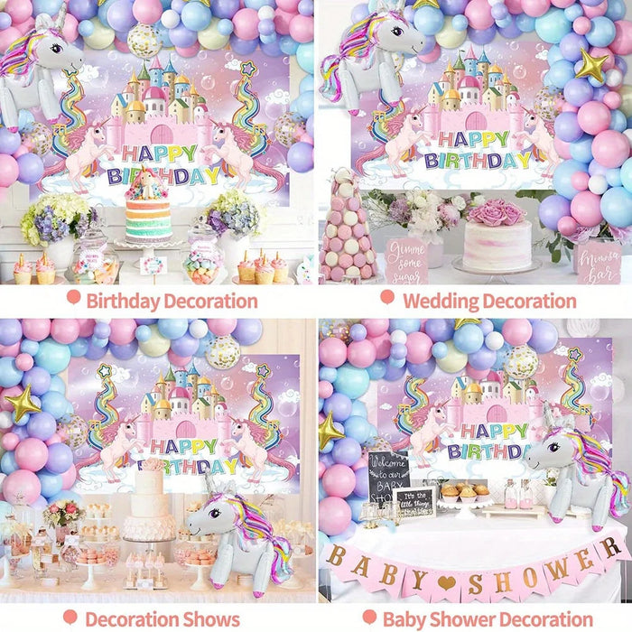 151Pcs Cute Balloon Garland Arch Set Wedding Birthday Party Anniversary Graduation Festival Celebration Room Decoration