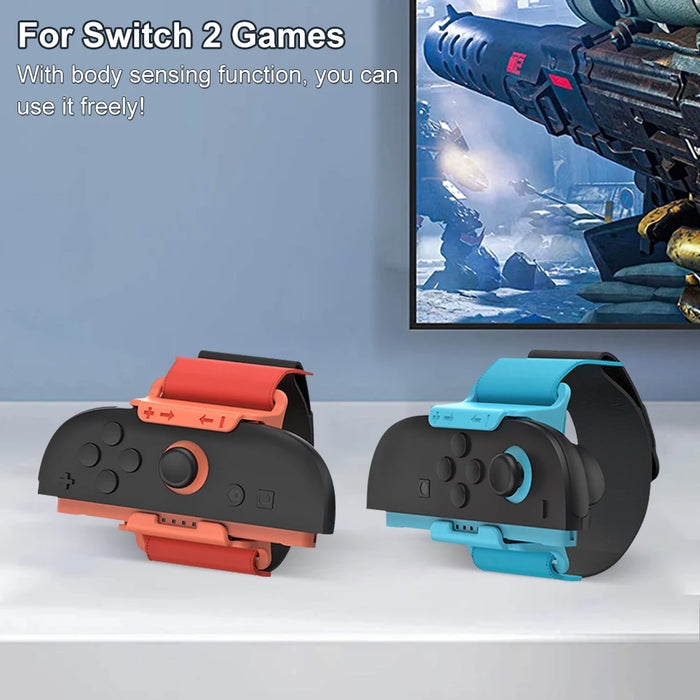 Wrist Dance Band For Switch 2 Elastic Dance Strap Game Handle Holder Adjustable Game Bracelet For Switch 2 Joy-Con Accessories