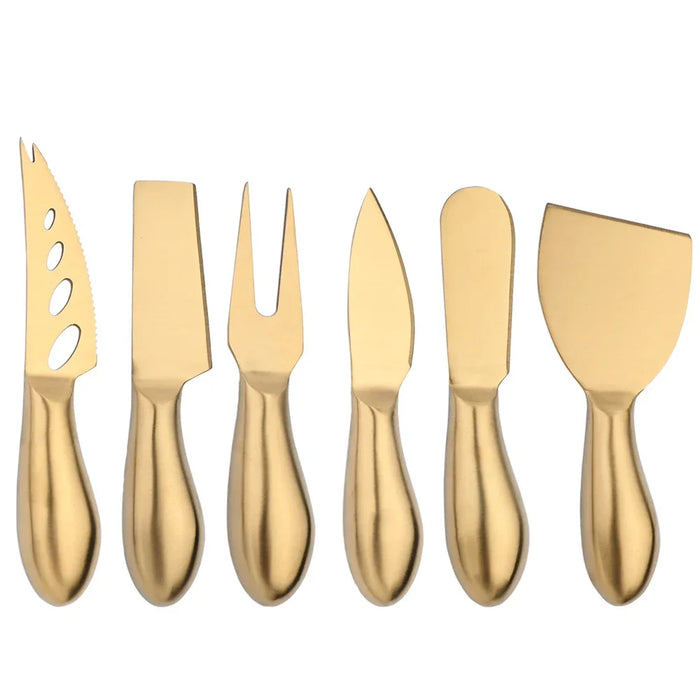6 Piece Stainless Steel Cheese Knife Set