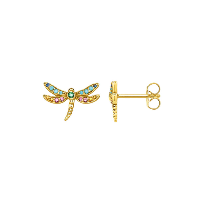 925 Sterling Silver Boho Dragonfly Studs For Women