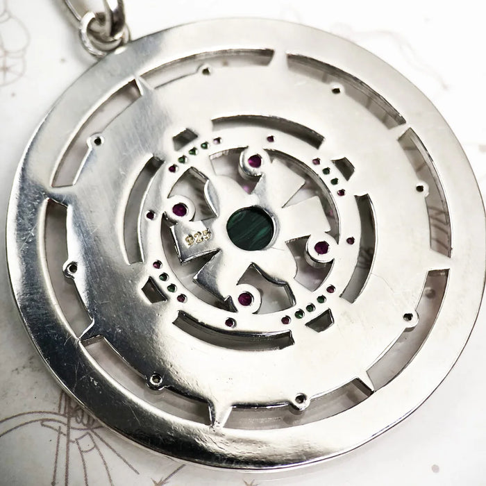 925 Sterling Silver Bohemia Fashion Jewelry Aztec Amulet Pendant