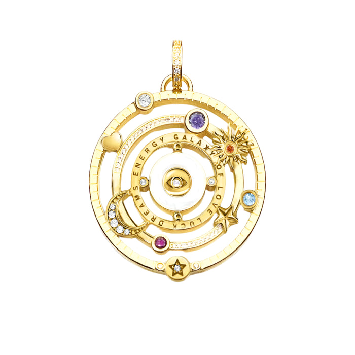 925 Sterling Silver Galactic Love Talisman Pendant Energy Charm For Women