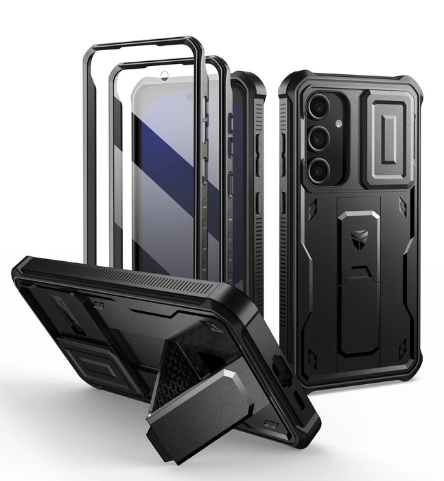For Samsung Galaxy S24 Fe Full Body Heavy-Duty Rugged Case Built-In Screen Protector With Built-Inslide Camera Case