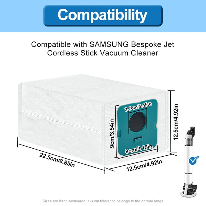 12 Pieces Vca-Adb952 Dust Bag Accessory For Samsung Vs20 Series Vacuum Cleaner Dust Bag