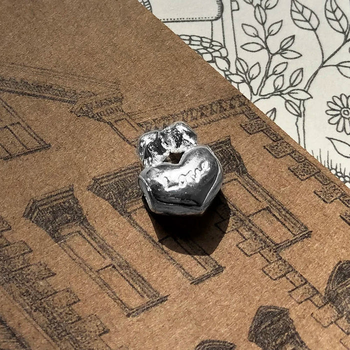 925 Sterling Silver Romantic Kissing Lovers Heart Charm Bead For Europe Bracelets Gift For Women