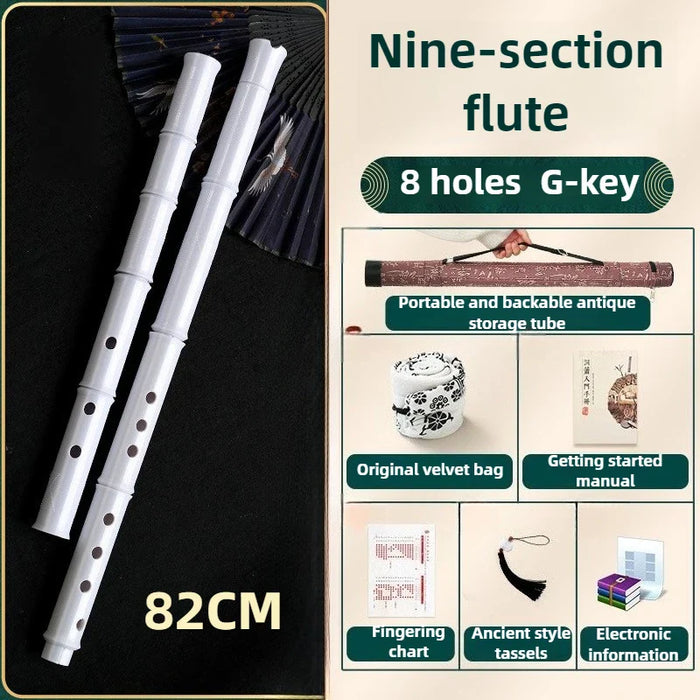 8 Hole G Key Bamboo Flute For Traditional Music Detachable Pro Quality