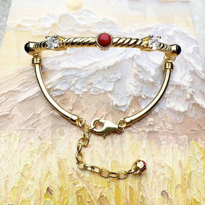 925 Sterling Silver Vintage Mythical Antiquity Bracelet