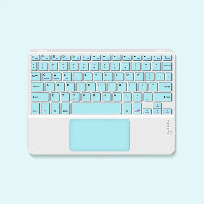 Universal Wireless Keyboard With Touchpad For Ipad Android Windows Silent & Compact