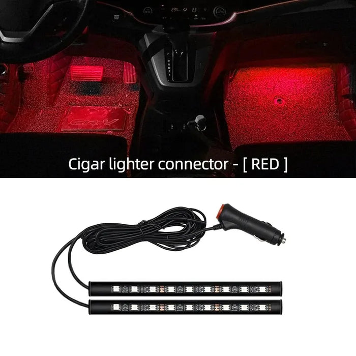 Car Neon Foot Light Usb Interior Atmosphere Lamp