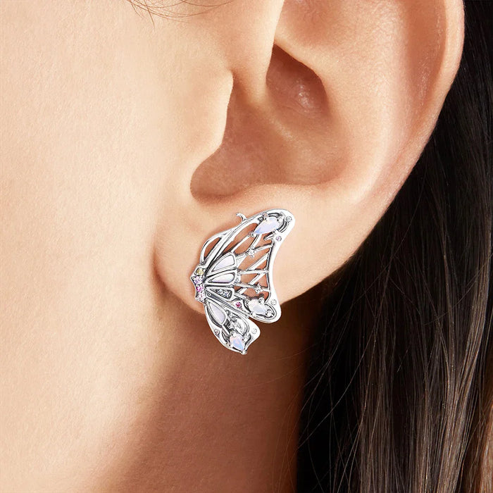 925 Sterling Silver Boho Butterfly Earrings
